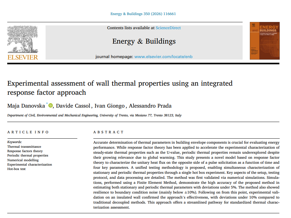 Energy & Buildings journal article
