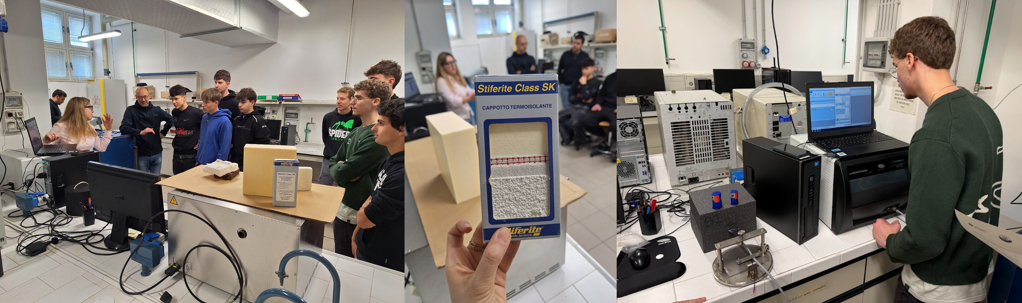Students from ITT Marconi during hands-on activities in the Sustainable Energy Laboratory